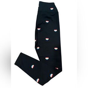 ✨ Spiritual Gangster Rainbow Heart Leggings – Size medium ✨